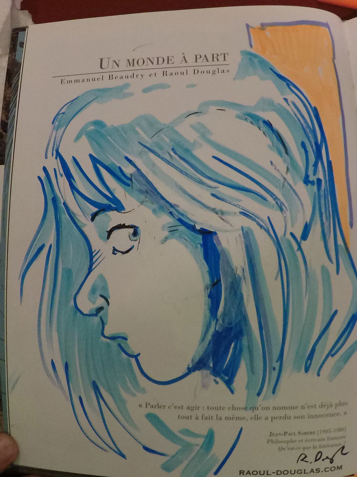 raoul douglas raoul_douglas dessin illustration bande dessinée dédicaces
